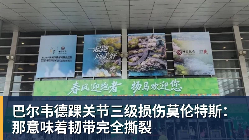 巴尔韦德踝关节三级损伤莫伦特斯：那意味着韧带完全撕裂