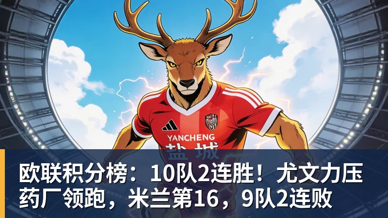 欧联积分榜:10队2连胜!尤文力压药厂领跑,米兰第16,9队2连败